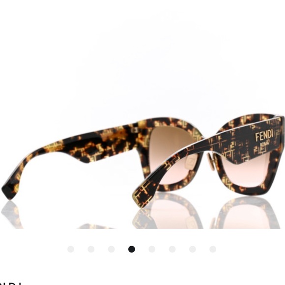 Fendi Roma Havana Logo Oversized Sunglasses - Picture 3 of 12
